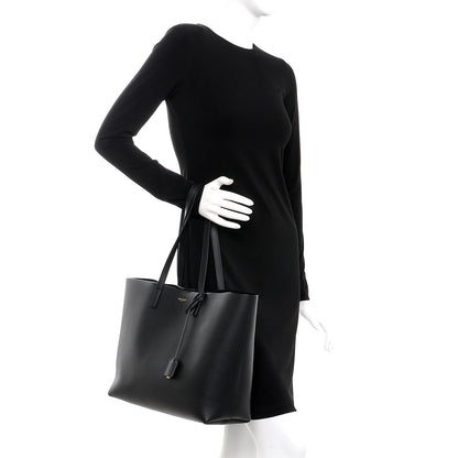 Saint Laurent Calfskin Large Shopping Tote Black 2 of 8