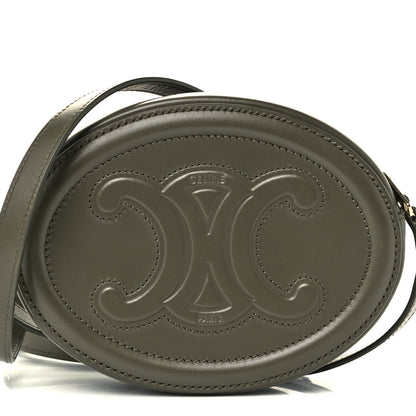 Celine Smooth Calfskin Cuir Small Triomphe Oval Purse Crossbody Light Jade 7 of 10