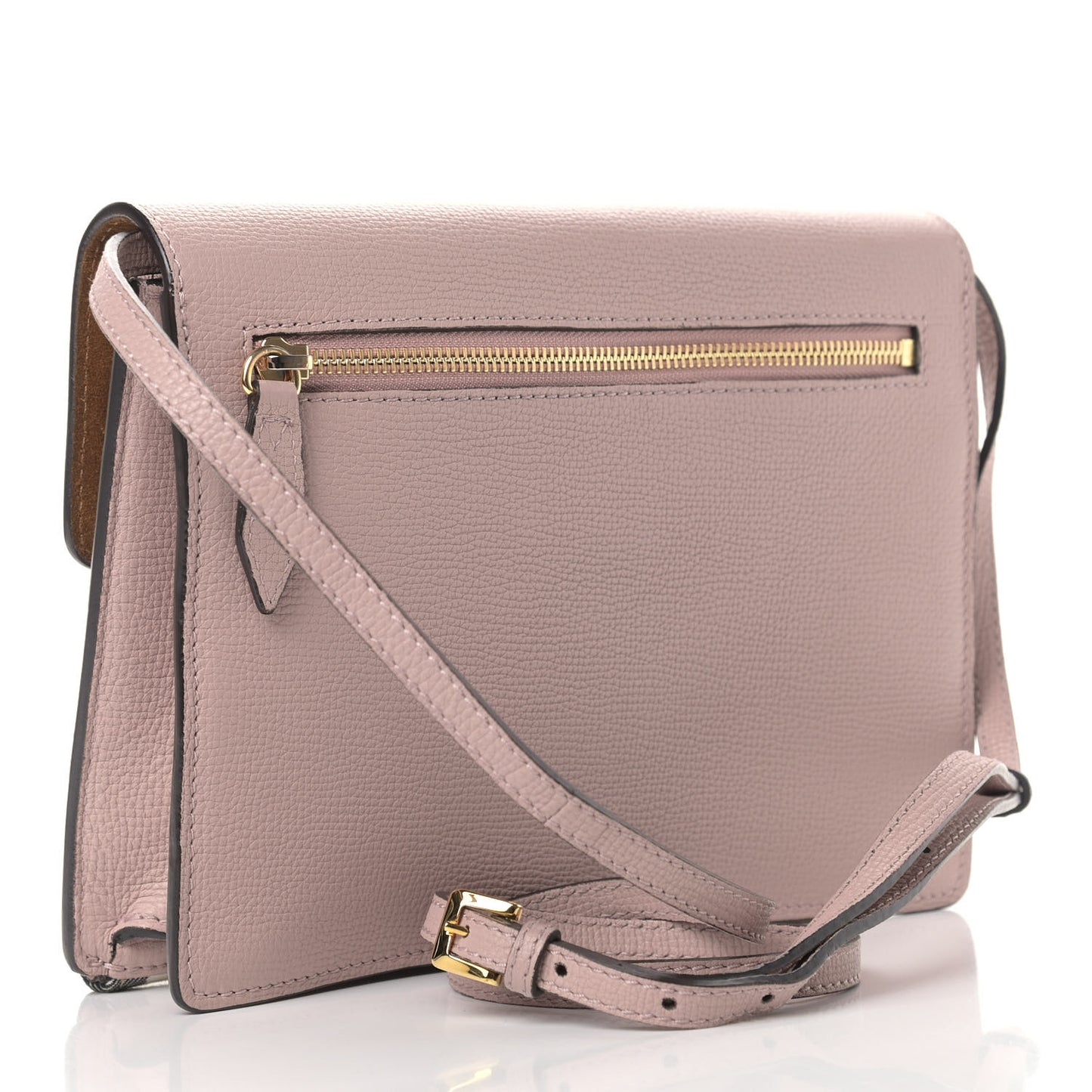 Derby Calfskin House Check Small Macken Crossbody Bag Pale Orchid