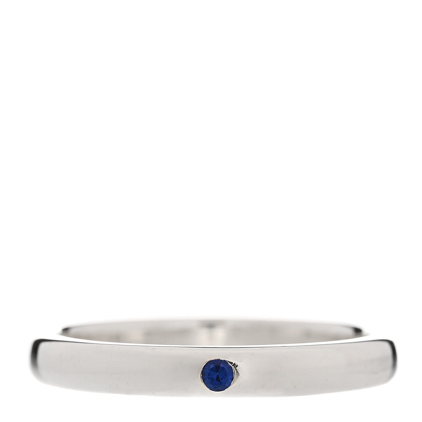 Sterling Silver Blue Sapphire Elsa Peretti Band Ring 53 6.5