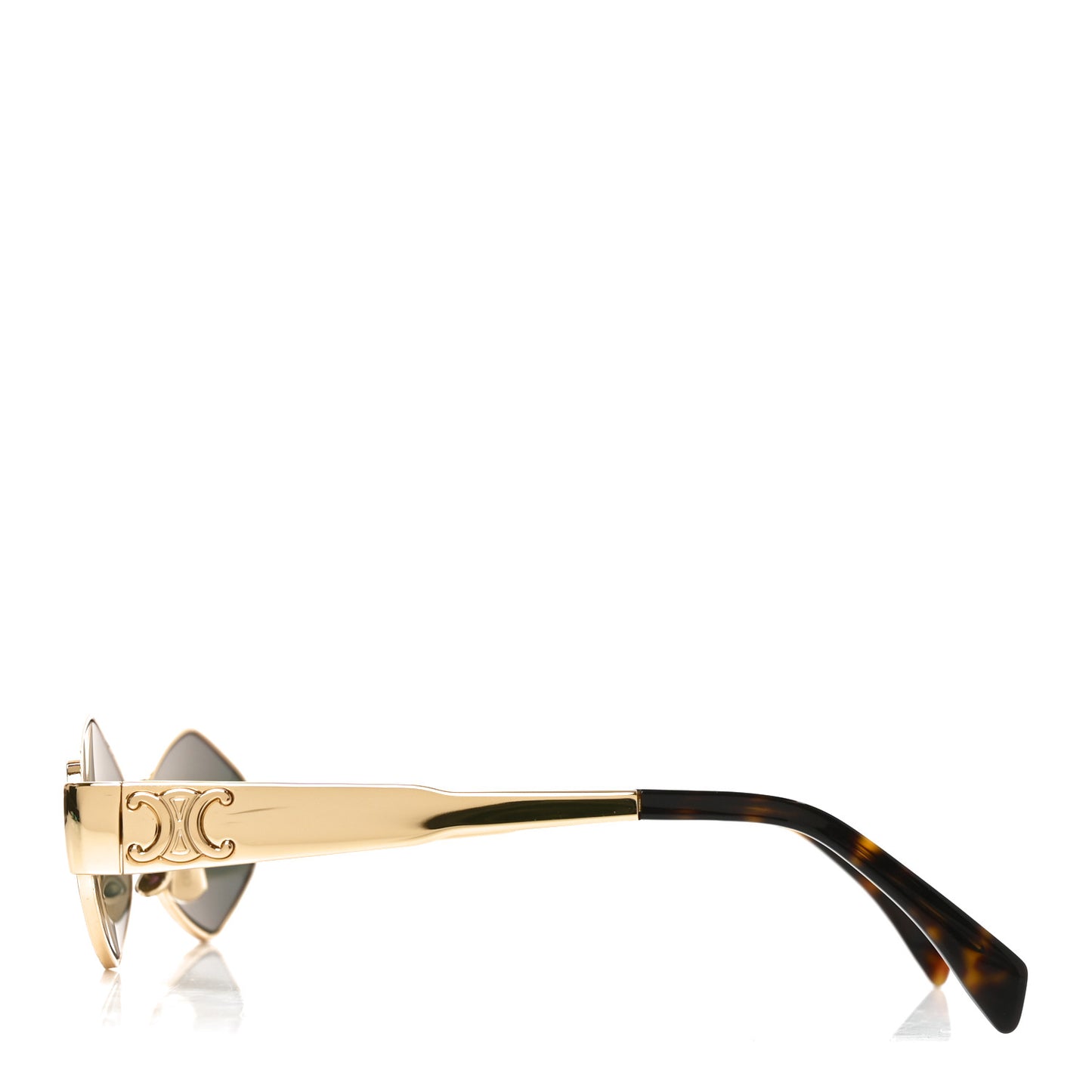 Metal Triomphe 02 Sunglasses CL40254U Gold Green