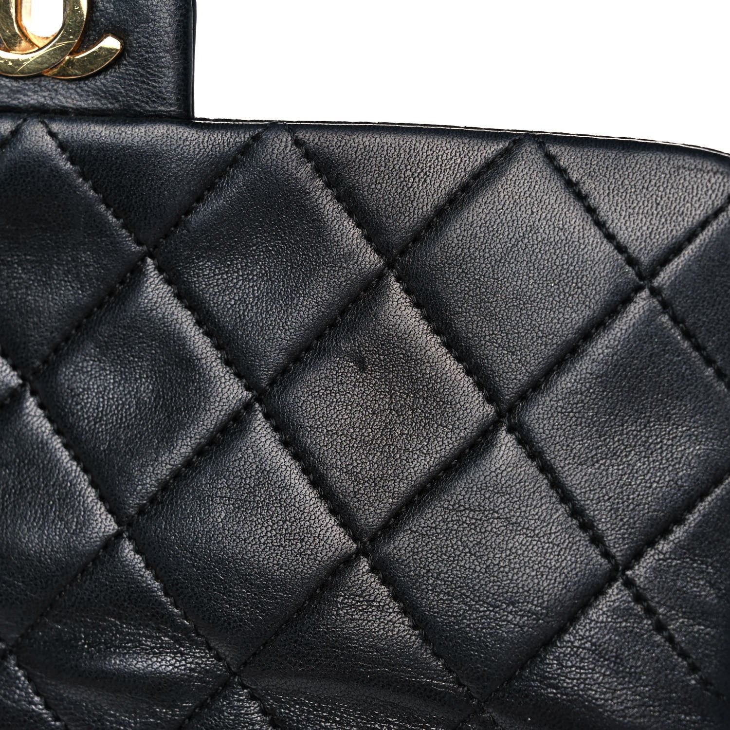 Chanel Lambskin Quilted Mini Square Flap Black 12 of 14