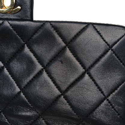 Chanel Lambskin Quilted Mini Square Flap Black 12 of 14