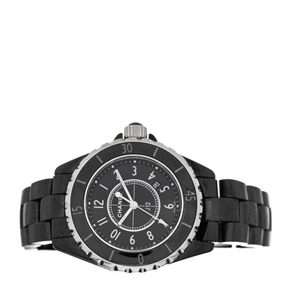 Chanel Stainless Steel Ceramic 33mm J12 Quartz Watch Black 2 of 5