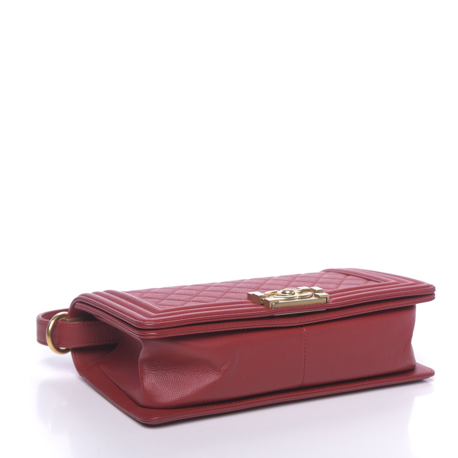 Chanel Caviar Quilted Medium Boy Flap Red 4 of 10