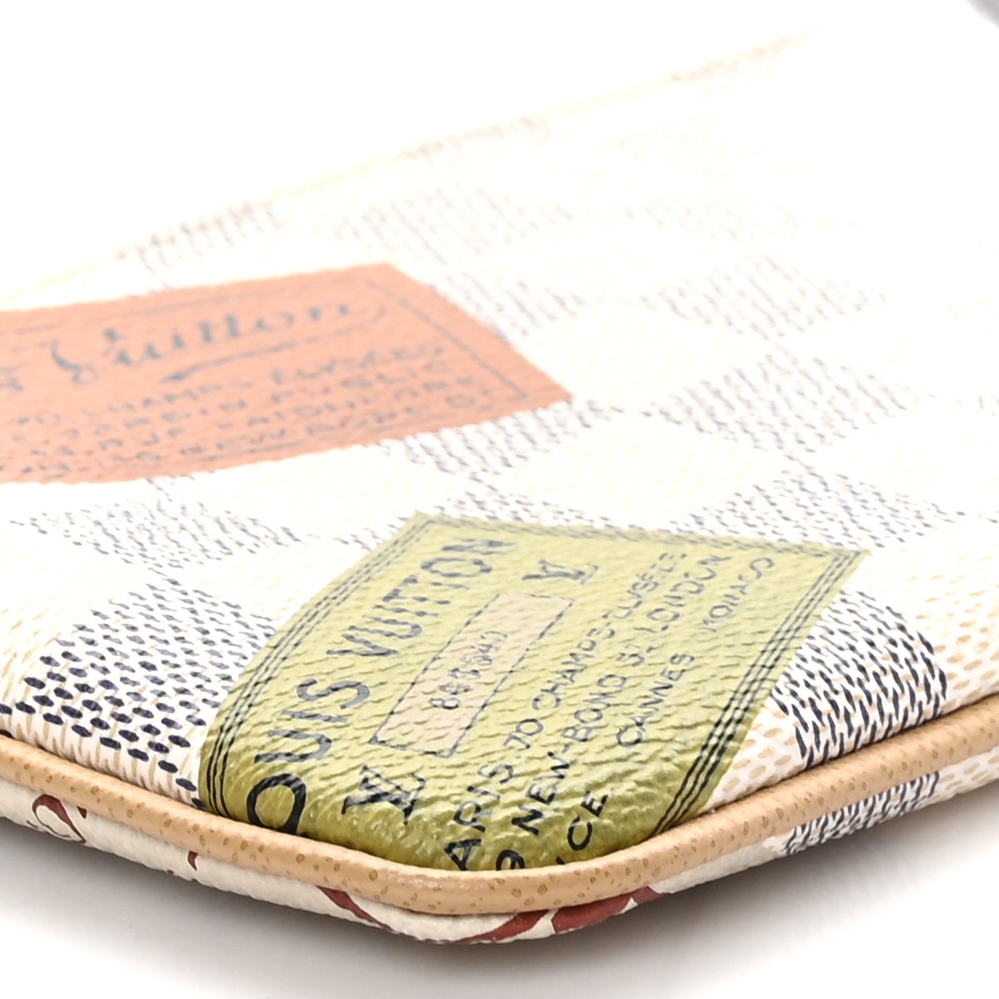 Damier Azur Trunks Labels Pochette Milla MM