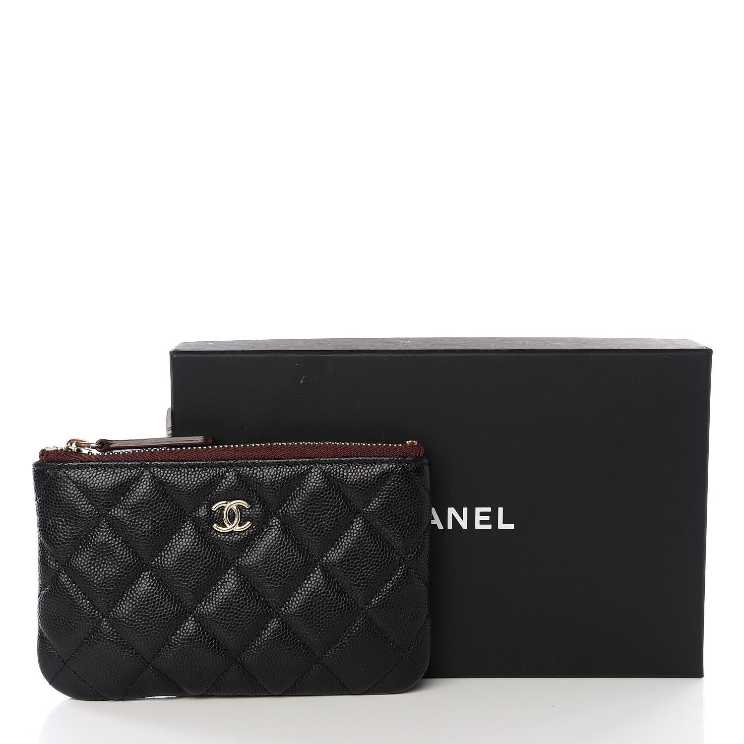 Chanel Caviar Quilted Small Cosmetic Case Black 6 of 6