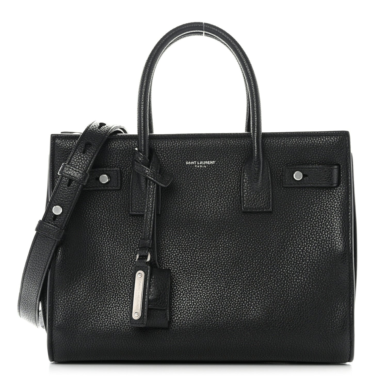 Saint Laurent Grained Calfskin Baby Sac De Jour Souple Black 1 of 13