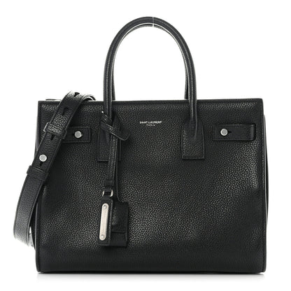 Saint Laurent Grained Calfskin Baby Sac De Jour Souple Black 1 of 13