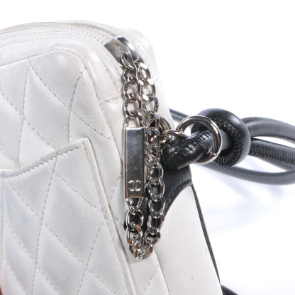 Chanel Calfskin Quilted Cambon Small Messenger White Black 8 of 8