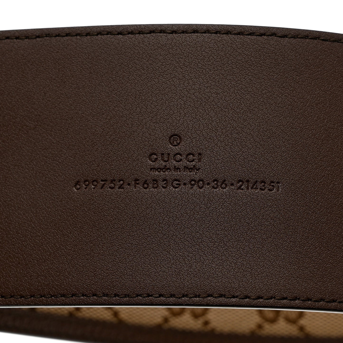 Monogram Calfskin GG Marmont Wide Belt 90 36 Beige Ebony