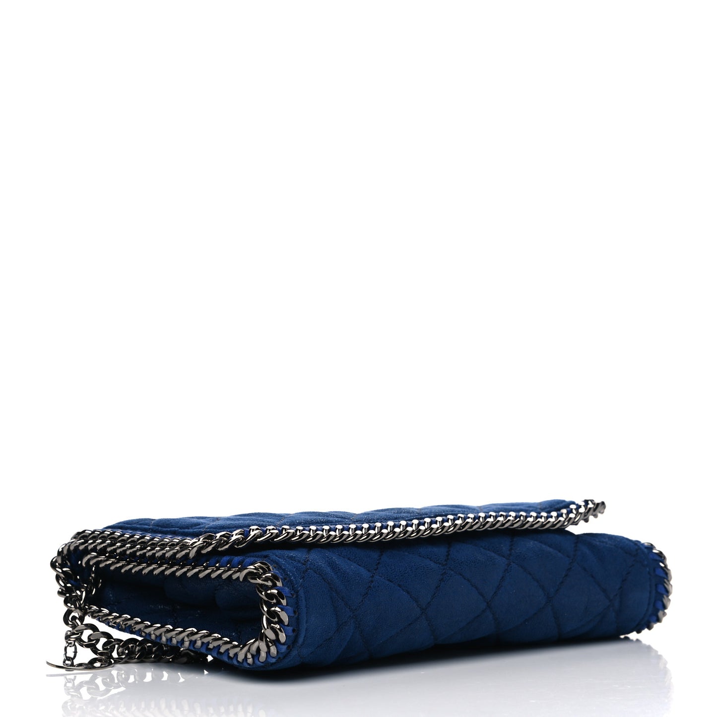 Shaggy Deer Quilted Falabella Clutch Blue