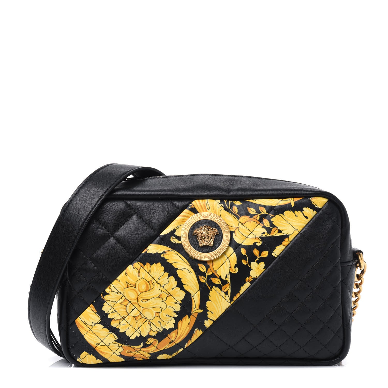 Versace Nappa Barocco Printed Icon Camera Bag Black 2 of 5