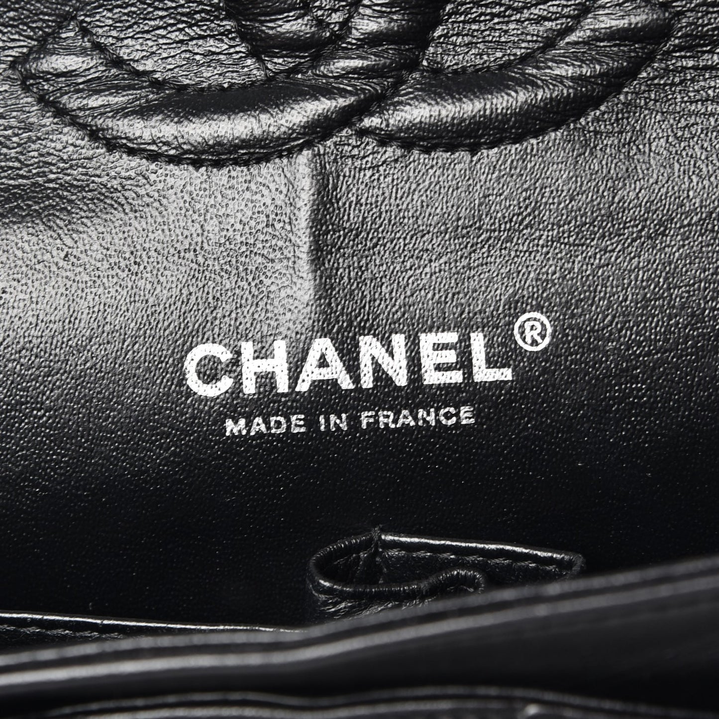Lambskin Chevron Quilted Medium Double Flap So Black