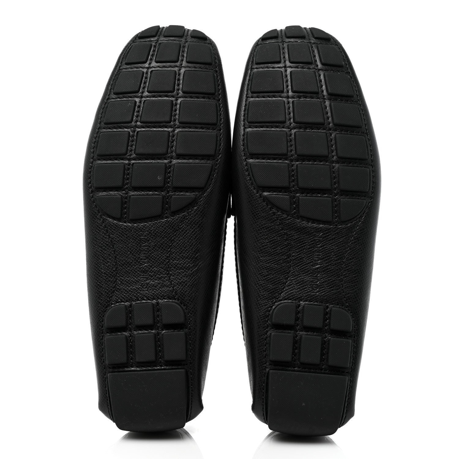Louis Vuitton Taiga Mens Monte Carlo Car Shoe Moccasin Loafers 9 Black 6 of 10