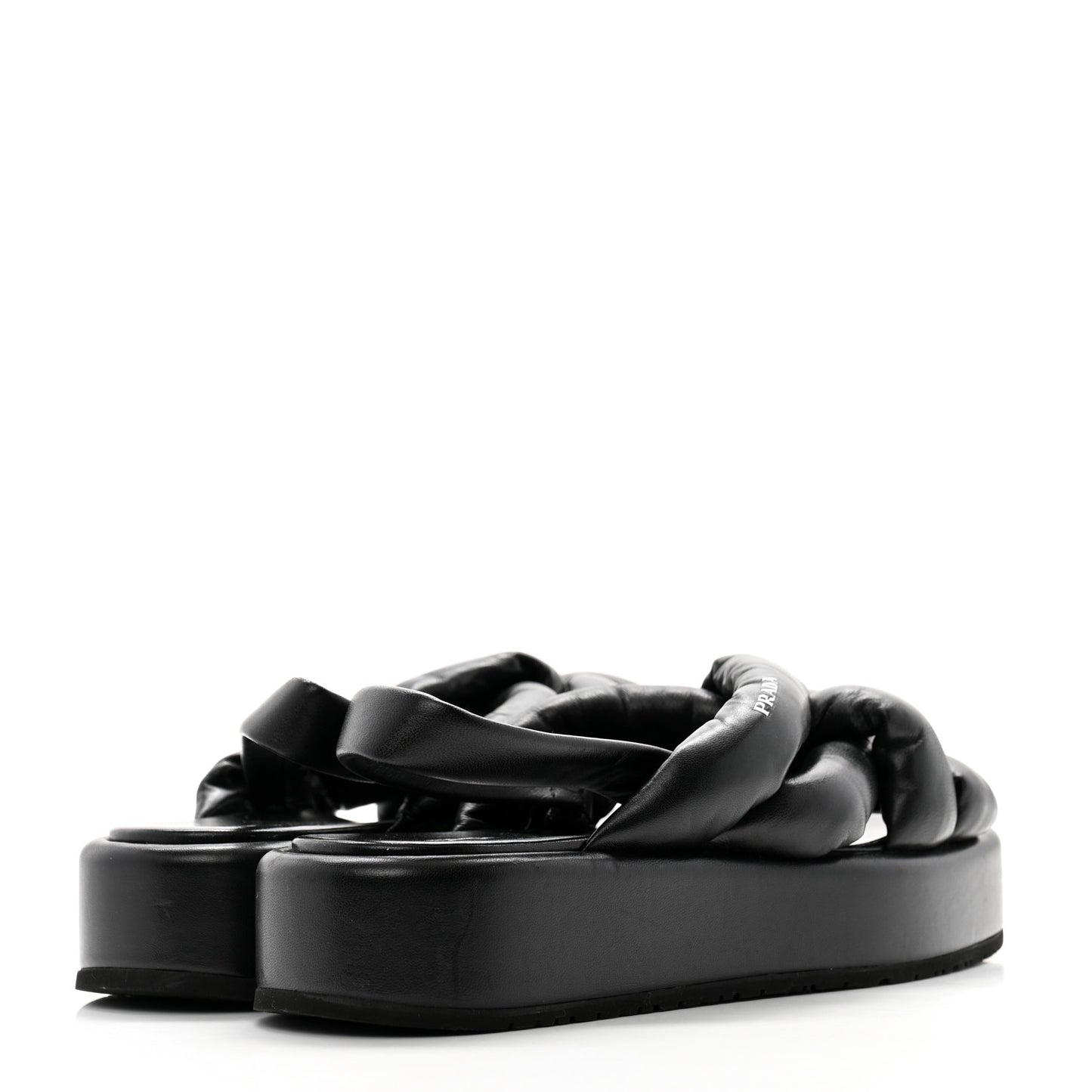 Nappa Padded Blow 20mm Slingback Sandals 38 Black