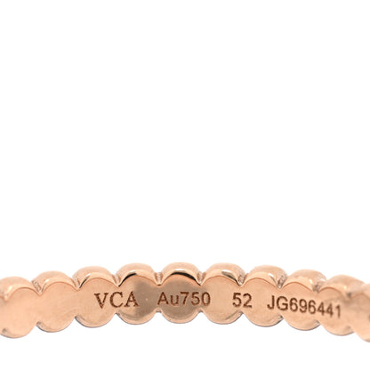 Van Cleef & Arpels 18K Rose Gold Small Perlee Ring 52 6 4 of 4