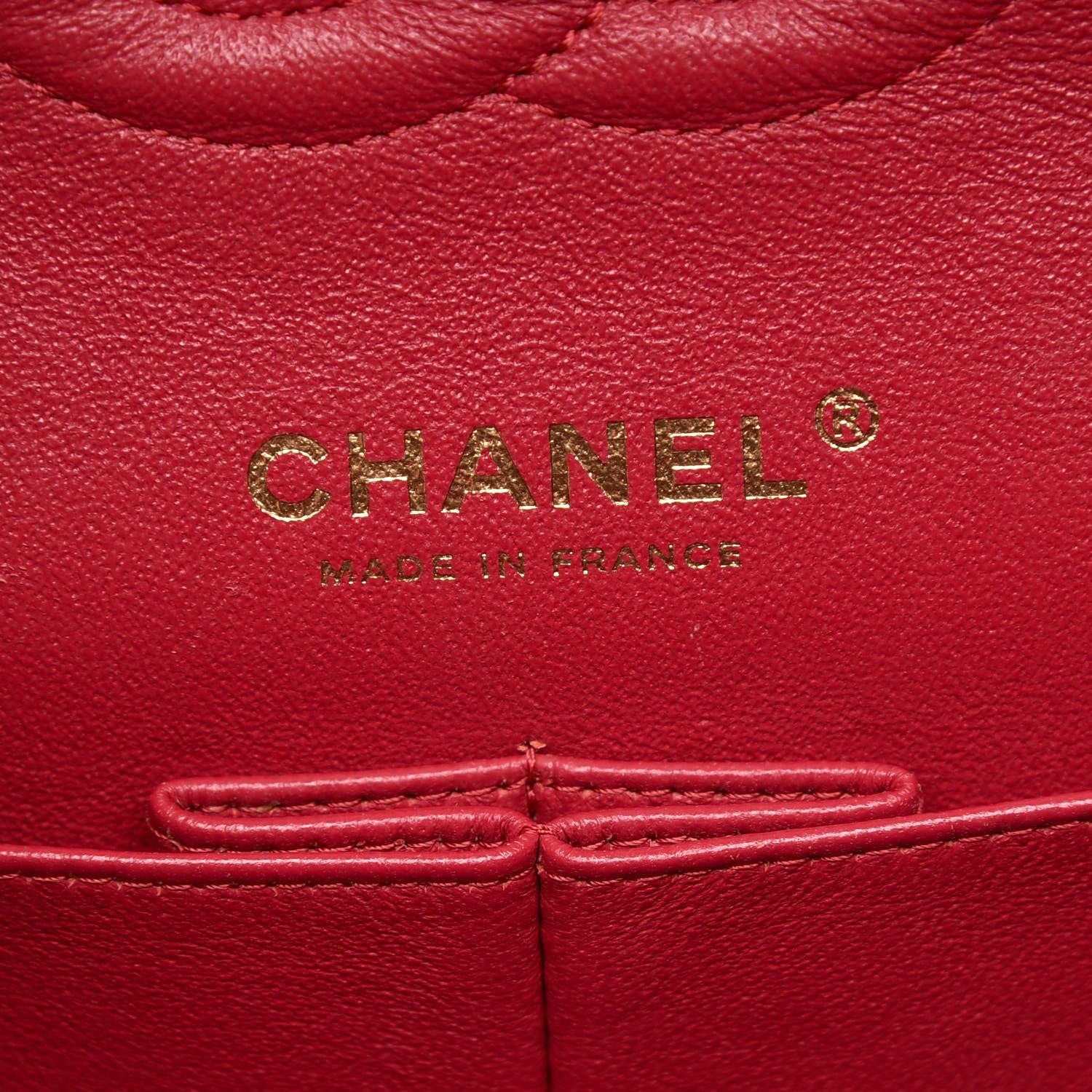 Chanel Lambskin Quilted Medium Double Flap Dark Pink 6 of 8
