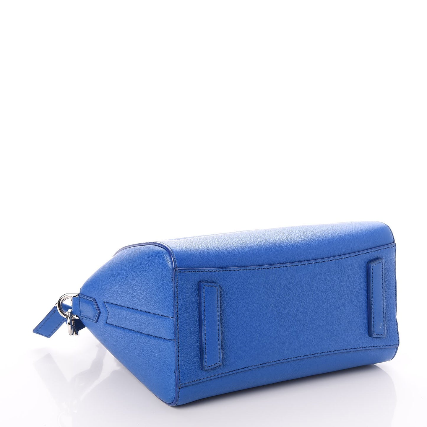 Sugar Goatskin Mini Antigona Indigo Blue