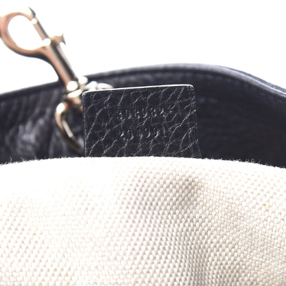 Gucci Pebbled Calfskin Medium Soho Chain Shoulder Bag Black 6 of 9