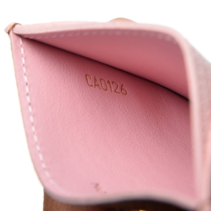 Louis Vuitton Damier Ebene Caissa Card Holder Rose Ballerine 6 of 8