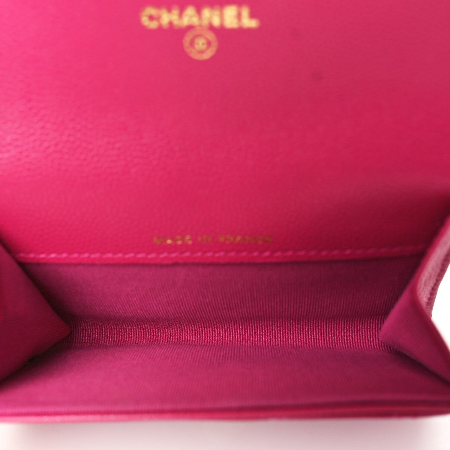 Chanel Caviar Quilted Flap Card Holder Wallet Fuchsia 5 of 8