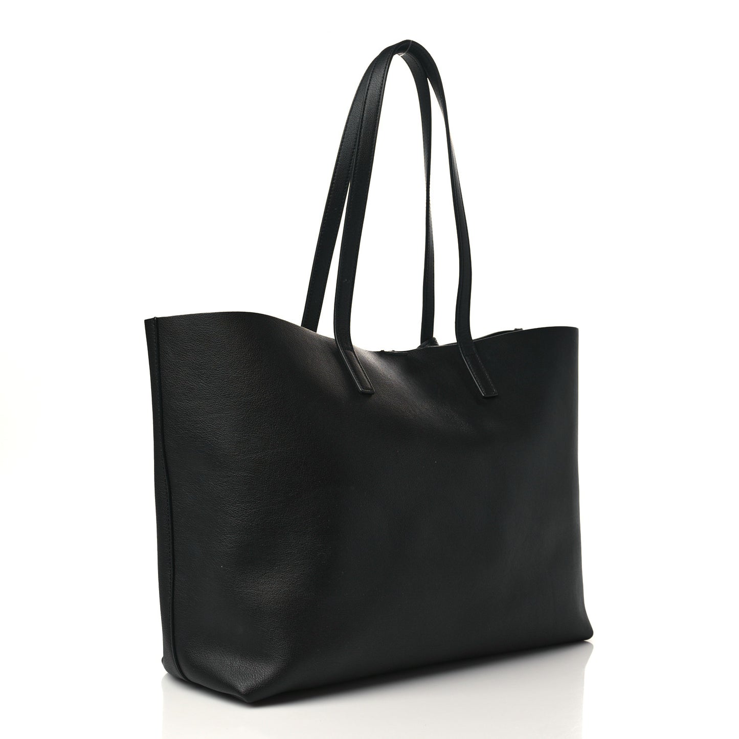 Calfskin Large Shopping Tote Black
