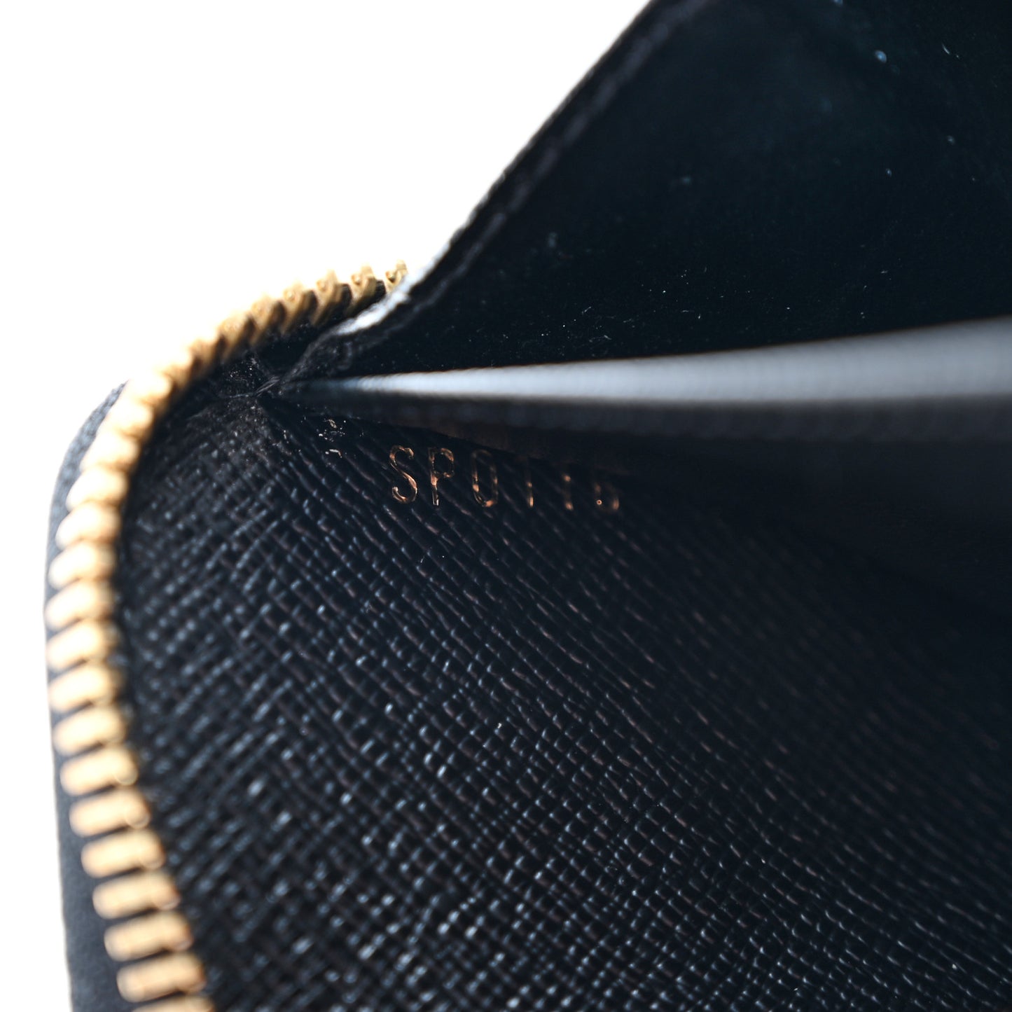 Calfskin Colored Monogram Zippy Wallet Blue Black