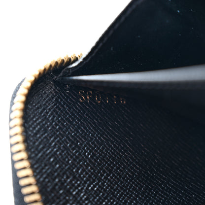 Louis Vuitton Calfskin Colored Monogram Zippy Wallet Blue Black 7 of 7