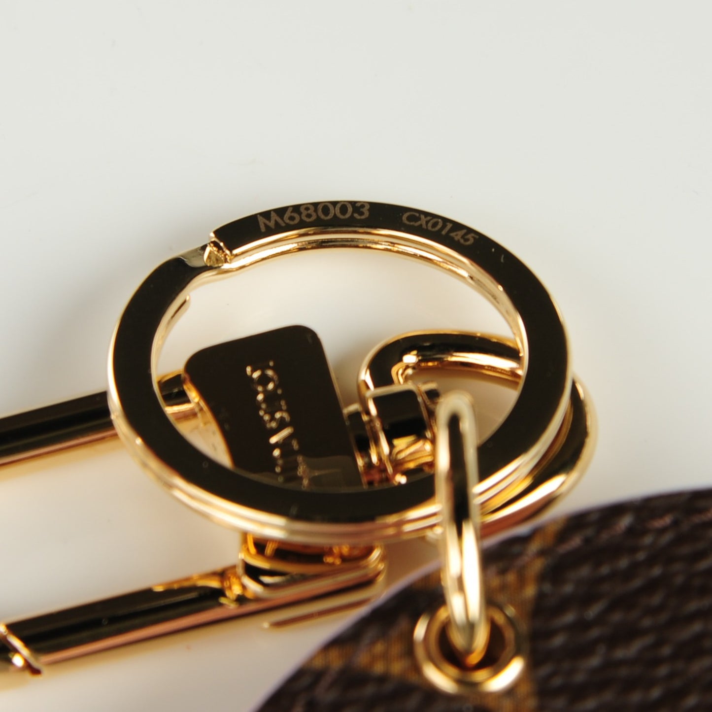 Monogram LV Mirror Key Holder Rose Ballerine
