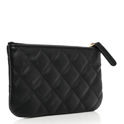 Chanel Lambskin Quilted Casino Coin Purse Black 3 of 11