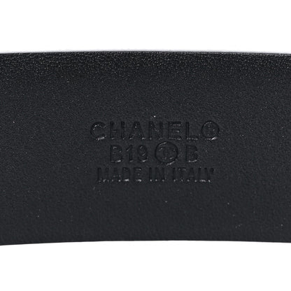 Chanel Calfskin Pearl Belt 80 32 Black 5 of 7