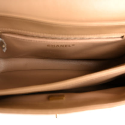 Chanel Lambskin Quilted Medium Trendy CC Flap Dual Handle Bag Camel 5 of 11