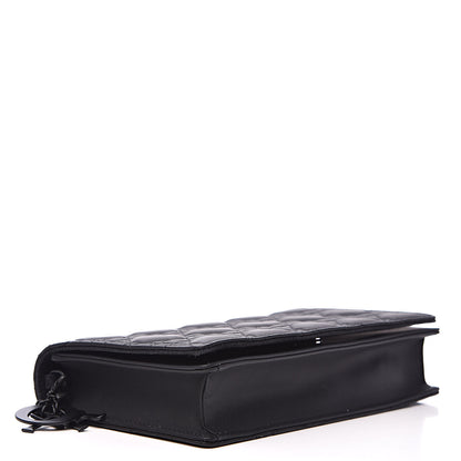 Christian Dior Ultra Matte Calfskin Cannage Lady Dior Clutch Black 4 of 11