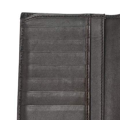 Gucci Monogram Calfskin Ladies Web Continental Wallet Beige Ebony Cocoa 9 of 12