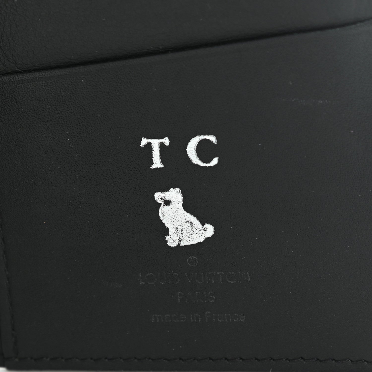 Louis Vuitton Calfskin Monogram Shadow Brazza Wallet Black 6 of 8