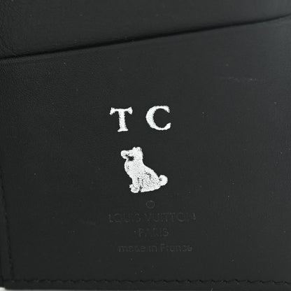 Louis Vuitton Calfskin Monogram Shadow Brazza Wallet Black 6 of 8
