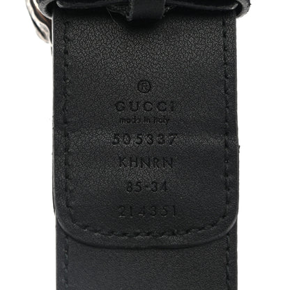 Gucci GG Supreme Monogram Suede Dionysus 40mm Belt 85 34 Beige Black 5 of 6