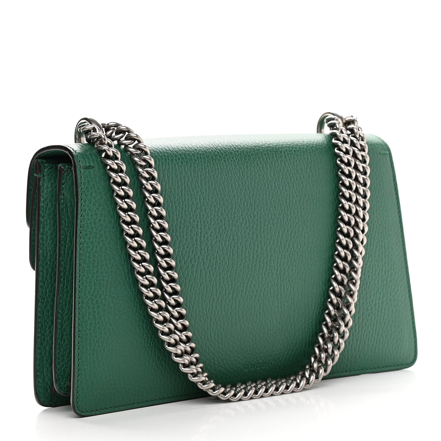 Pebbled Calfskin Small Dionysus Shoulder Bag Emerald