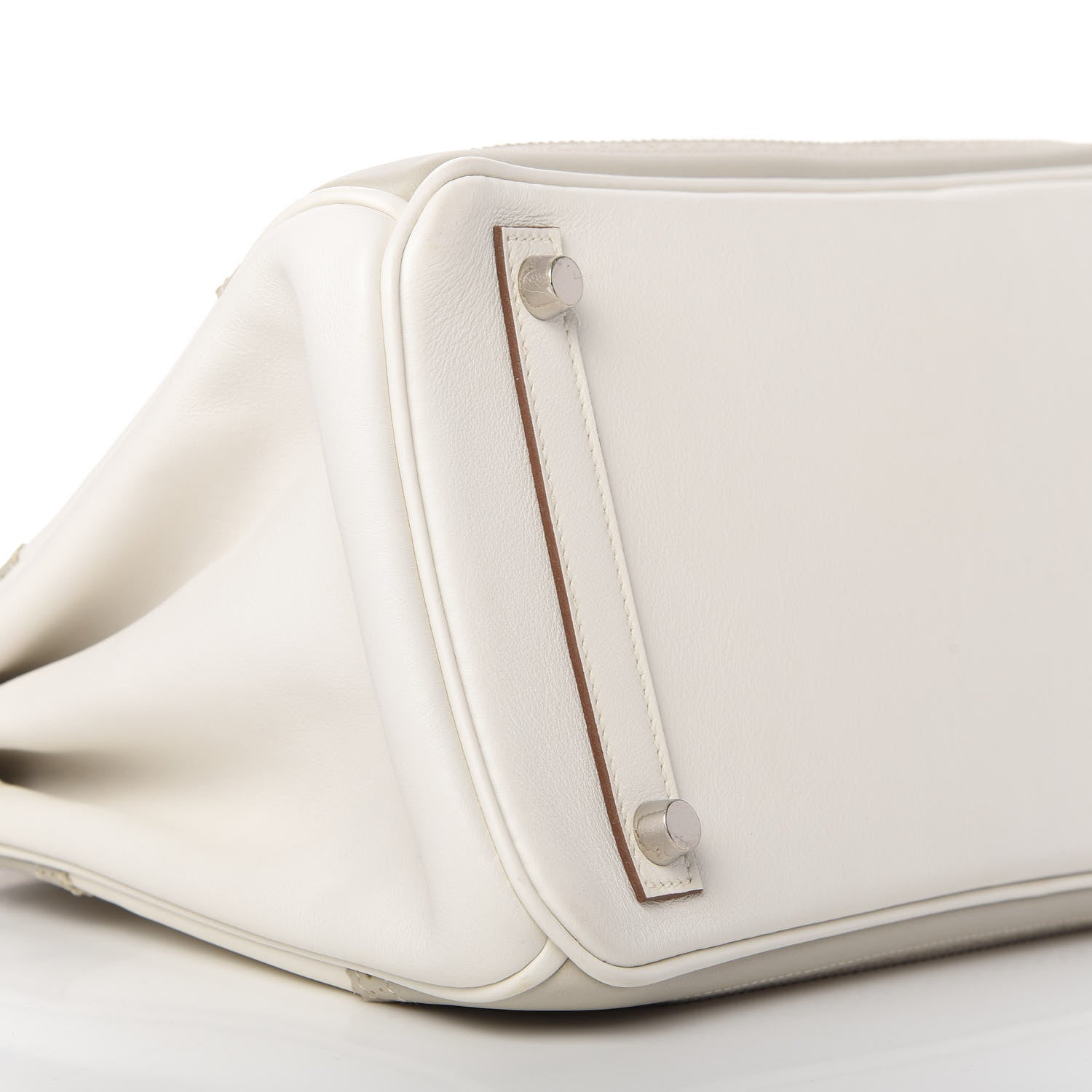 Hermes Swift Ghillies Birkin 30 White Gris Perle 6 of 10