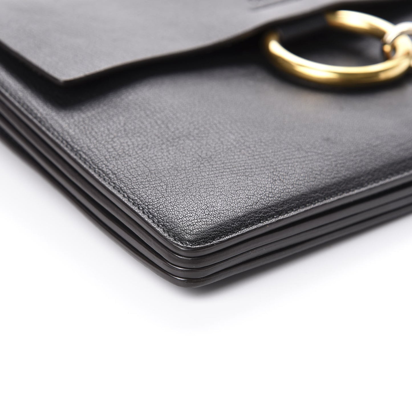 Goatskin Medium Faye Shoulder Bag Black