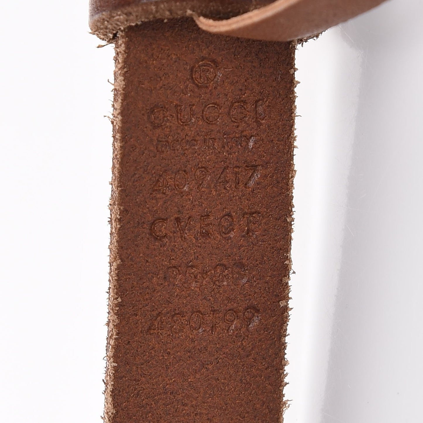 Faded Calfskin Double G 20mm Belt 95 38 Cuir