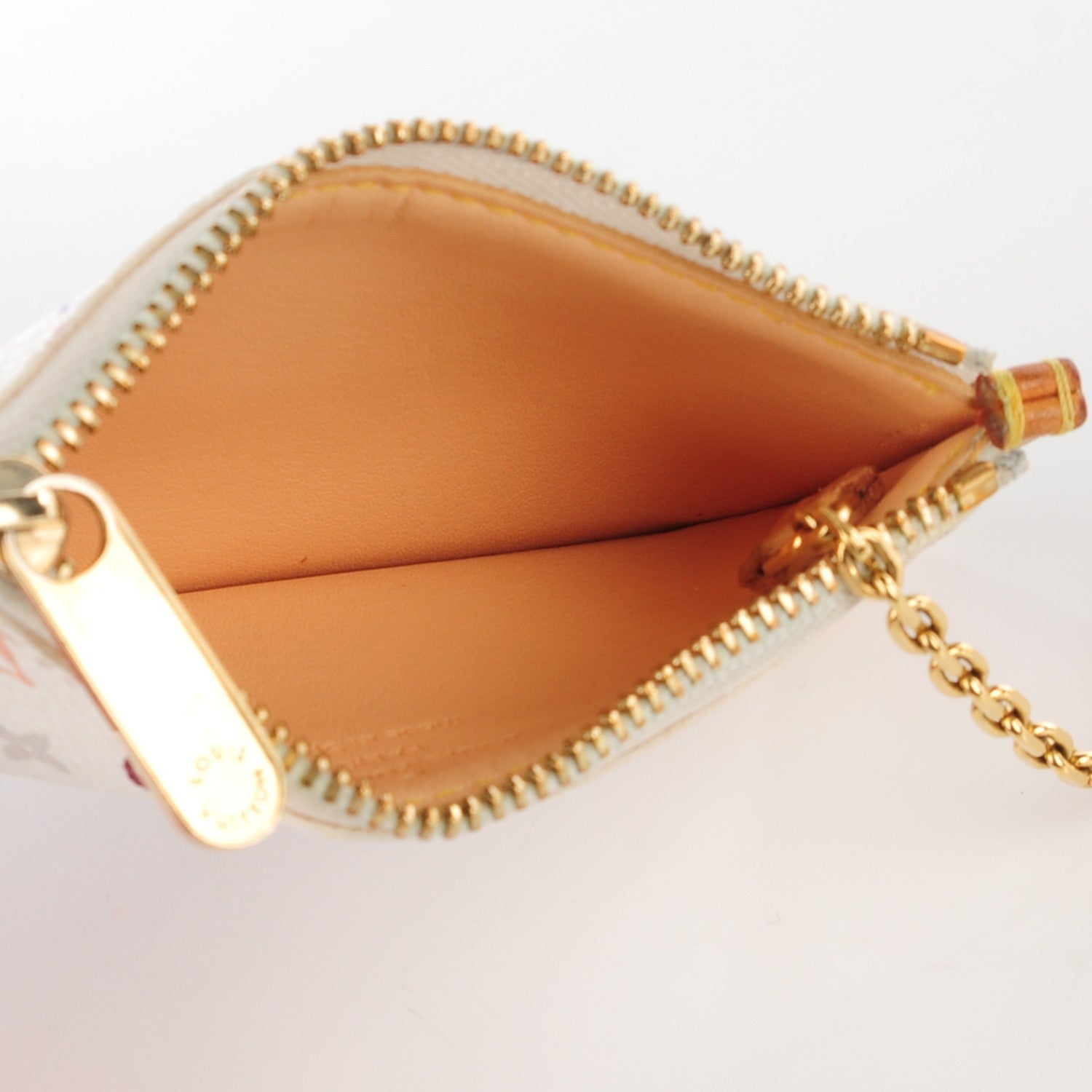 Louis Vuitton Monogram Multicolor Key Pouch White 7 of 7