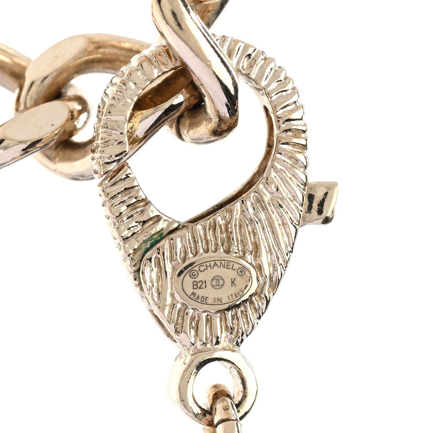 Chanel Lambskin Crystal Pearl CC Heart Choker Gold Black 4 of 5