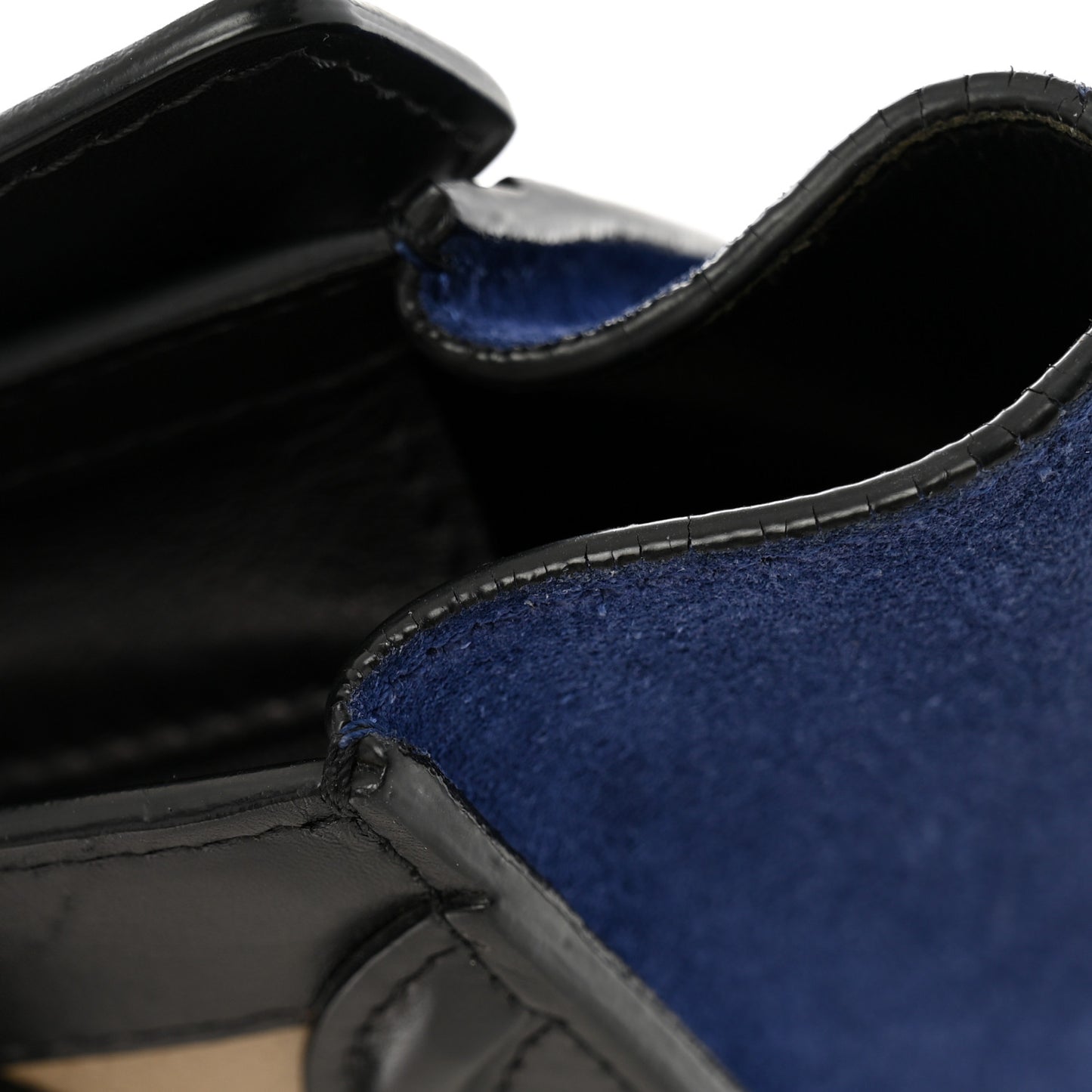 Elephant Calfskin Suede Tri-color Nano Luggage Sand