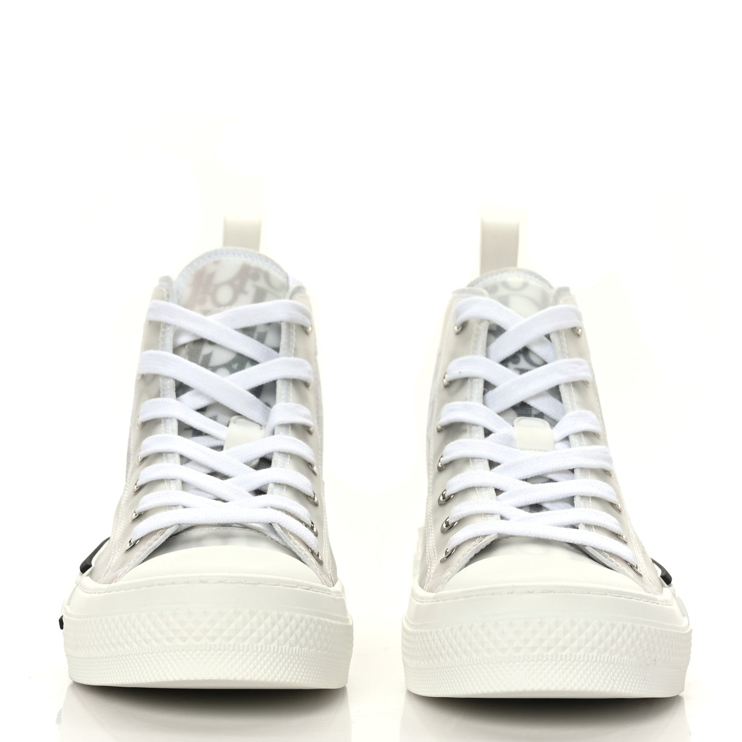 Christian Dior Technical Canvas Oblique Pride Gradient Mens B23 High Top Sneakers 36 Red Blue 2 of 6