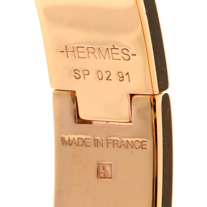 Hermes Enamel Narrow Clic Clac H Bracelet PM Rose Candeur 4 of 4