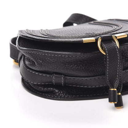 Chloe Calfskin Mini Marcie Round Crossbody Bag Black 8 of 10