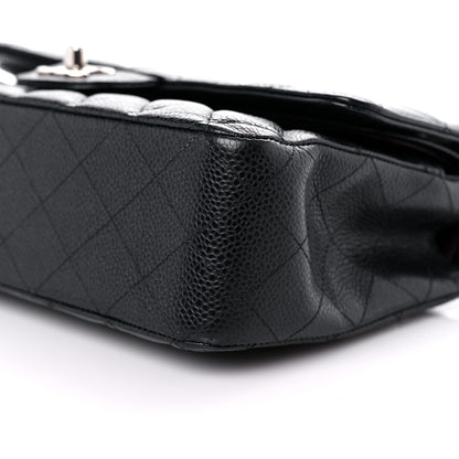 Chanel Caviar Quilted Medium Double Flap Black 9 of 10