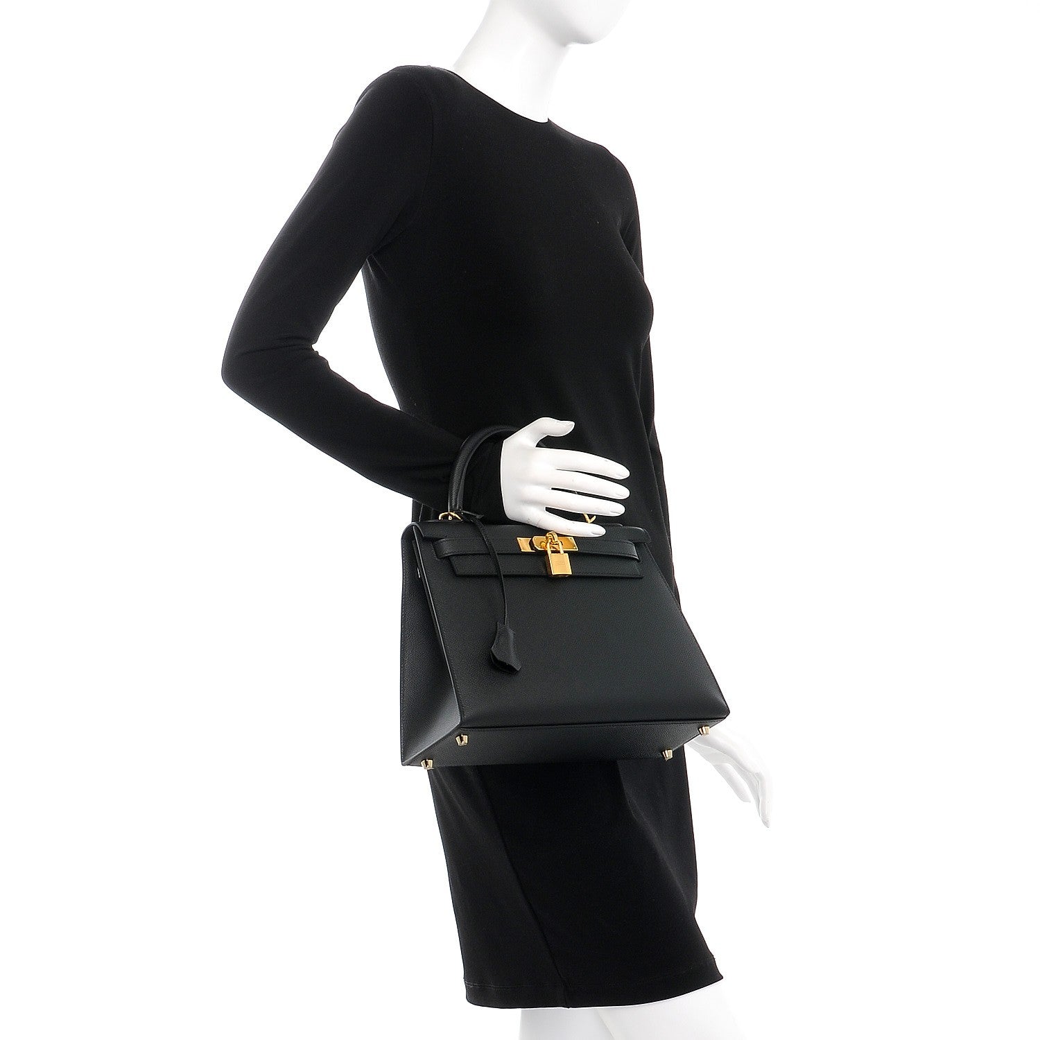 Hermes Epsom Kelly Sellier 28 Black 3 of 30